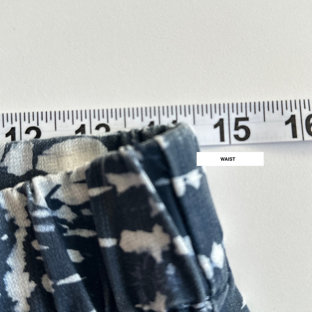Soft Surroundings Womens M Blue White Tie Dye Pull On Pants Slim Stretch - Picture 8 of 13